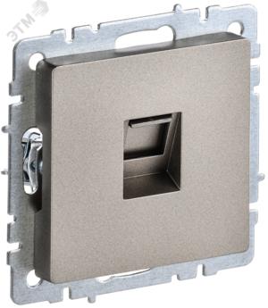 BRITE Розетка компьютерная RJ45 кат.5E РК10-БрШ шампань