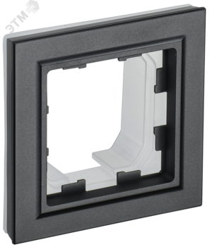 BRITE Рамка 1 пост IP44 РУ-1-БрЧ-44 черный