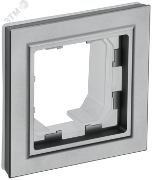 BRITE Рамка 1 пост IP44 РУ-1-БрС-44 сталь