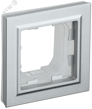 BRITE Рамка 1 пост IP44 РУ-1-БрА-44 алюминий