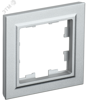 BRITE Рамка 1 пост РУ-1-БрА алюминий