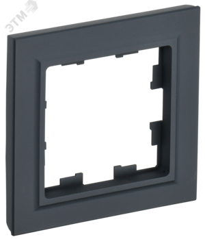 BRITE Рамка 1 пост РУ-1-БрГ графит