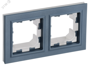 BRITE Рамка 2 поста IP44 РУ-2-БрМ-44 маренго