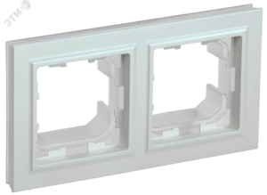 BRITE Рамка 2 поста IP44 РУ-2-БрЖ-44 жемчуг