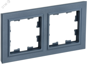 BRITE Рамка 2 поста РУ-2-БрМ маренго