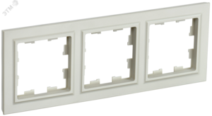 BRITE Рамка 3 поста РУ-3-БрКр бежевый