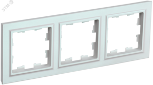 BRITE Рамка 3 поста РУ-3-БрЖ жемчуг