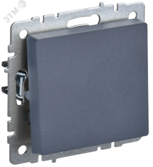 BRITE Выключатель одноклавишный проходной 10А ВС10-1-6-БрМ маренго