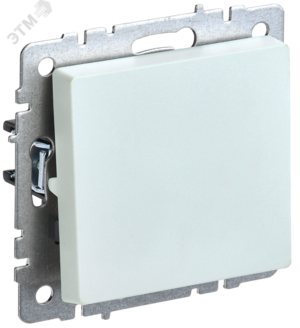 BRITE Выключатель одноклавишный проходной 10А ВС10-1-6-БрЖ жемчуг