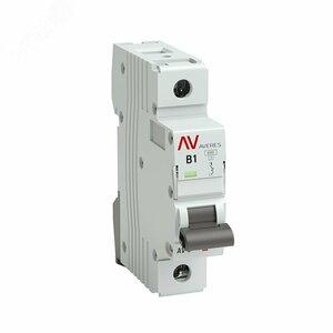 Выключатель автоматический AV-6 1P 1A (B) 6кА AVERES