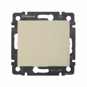 VALENA Переключатель одноклавишный промежуточный в рамку слоновая кость (9715492)