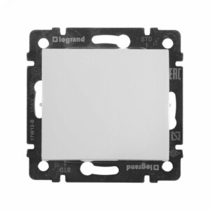 Выключатель одноклавишный, в рамку, белый (774401)