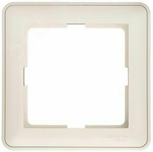 W59 Рамка 1 пост бежевая