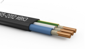 Кабель силовой ВВГ-Пнг(А)-FRLSLTx 3х1.5 ок (N.PE)-0.66 ТРТС 100м