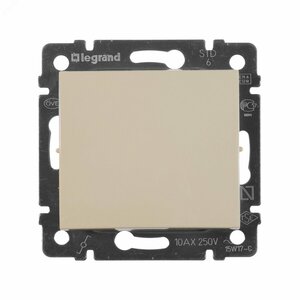 VALENA Переключатель одноклавишный в рамку слоновая кость  (9714521)