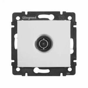 VALENA Розетка телевизионная TV звезда в рамку белая 1.5дБ