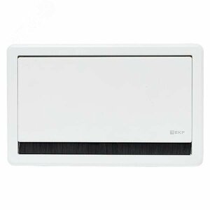 Встраиваемый настольный розеточный блок выдвижной, 8 модулей, белый, C-Line