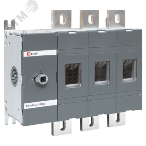 Рубильник 2500A 3P без рукоятки управления Twin block