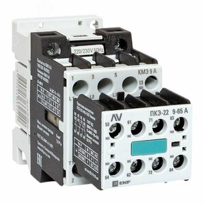Комплект КМЭ 9А 1NO 230В АС с дополнительными контактами 2НО+2НЗ EKF AVERES