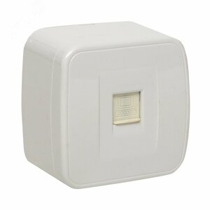 Розетка Минск RJ-45 1-местная ОП 1А 120В белая