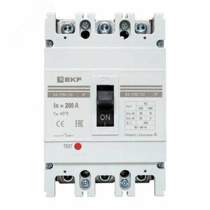 Выключатель автоматический трехполюсный ВА-99М/250 200А 35кА РЭ2000А