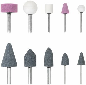 Шарошки абразивные по металлу, 10 шт. (большие и малые)