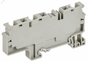 ARMAFIX Клемма пружинная CX6-3 6мм2 трехконтактная серая IEK