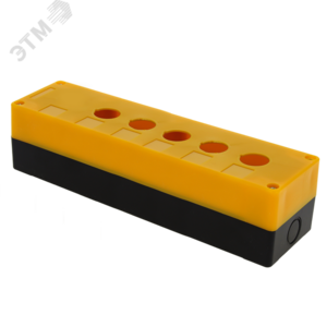 Корпус КП105 пластиковый 5 кнопок желтый