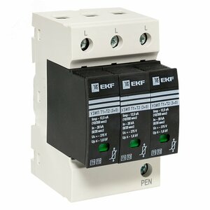 Устройство защиты от импульсных перенапряжений Т1+Т2 Im-12,5kA In-20kA Uc-275В 3+0 PROxima