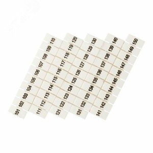 Маркеры для UT/ST/Push-in 2,5 с нумерацией 100-150 (100 шт.) EKF