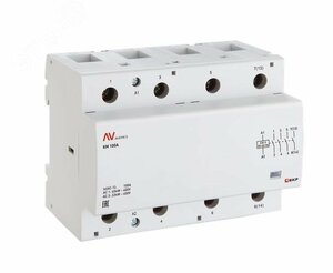 Контактор модульный КМ 100А 2NO+2NC 24VAC (6 мод.) AVERES
