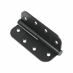 Петля дверная СТАНДАРТ 100х70х2,5 1BB-R (R14) BL матовый черный правая