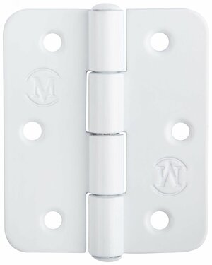 Петля накладная белая 60 мм, универсальная