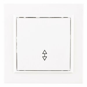 Выключатель Минск 1-клавишный СП проходной 10А белый