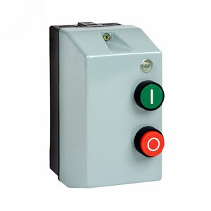 Пускатель магнитный ПМЛ-1230-12А-230В с тепловым реле 9-13А в корпусе IP65, с кнопками Пуск/Стоп, с индикацией