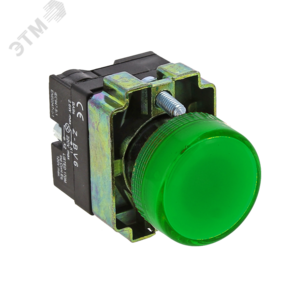 Лампа сигнальная BV63 зеленая с подсветкой