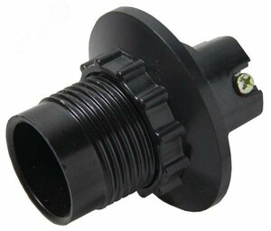 Патрон карболитовый с кольцом Е14 черный без наклейки