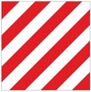 Знак »Негабаритное место» 300х300 мм, металл