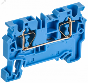 ARMAFIX Клемма пружинная CX4 BU 4мм2 проходная синяя IEK