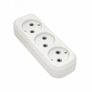 Колодка 3 гнезда без заземления 10 А Эксперт