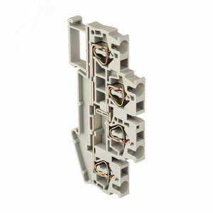 Клемма пружинная двухуровневая ST 2.5 мм2 4 вывода серая EKF