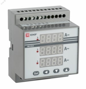 Амперметр цифровой на DIN трехфазный PROxima без поверки