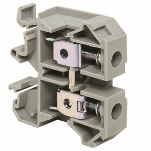 Клемма проходная винтовая JXB 10 мм2 серая EKF