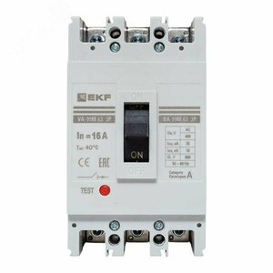 Выключатель автоматический ВА-99М 63/16А 3 полюса 20кА