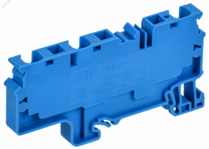 ARMAFIX Клемма пружинная CX6-3 BU 6мм2 трехконтактная синяя IEK