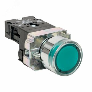 Кнопка BA31 с подсветкой 230В зеленая NO PROxima