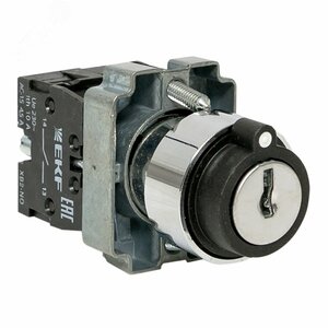 Переключатель BG33 3 полюса с замком не возвратный 2NO