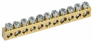 TEKFOR Шина нулевая сечение 6х9 11 отв. IEK