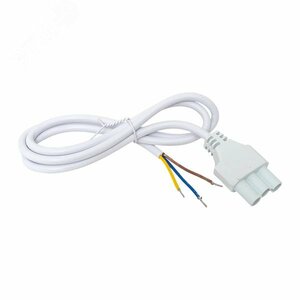 Кабель для подключения светодиодных линейных светильников ДБО-60/120/150 белый 1 метр 3×0,75 мм2