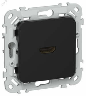 FLITE Розетка HDMI РШДМА-ФлЧ черный IEK